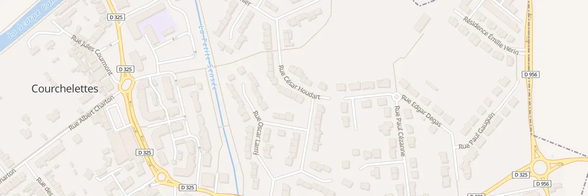 Plan du 3 Rue Cesar Houdart à Courchelettes