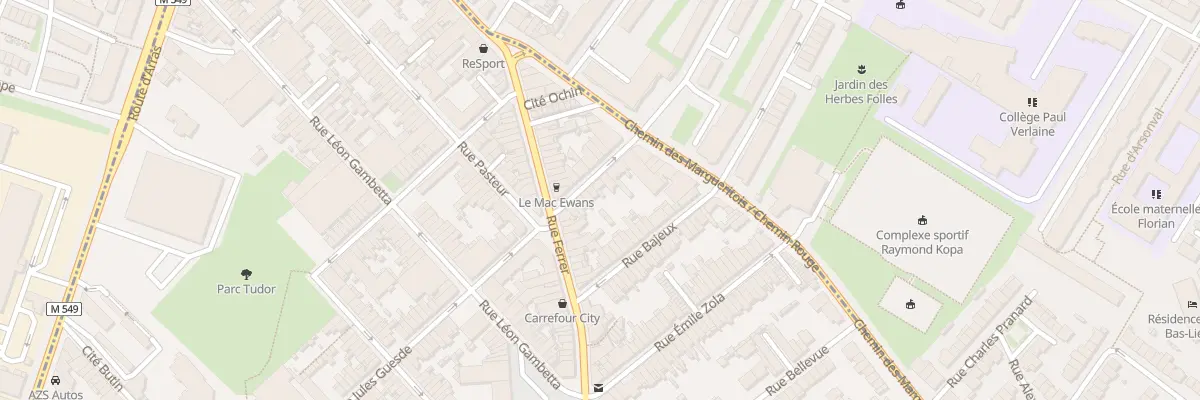 Plan du 8 Rue Paul Lafargue à Faches-Thumesnil
