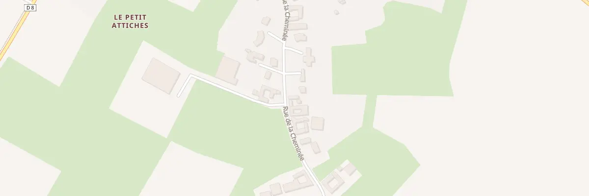 Plan du 9 Rue de la Cheminée à Attiches