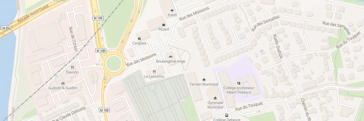 Plan de la Rue du Touquet à Marquette-lez-Lille