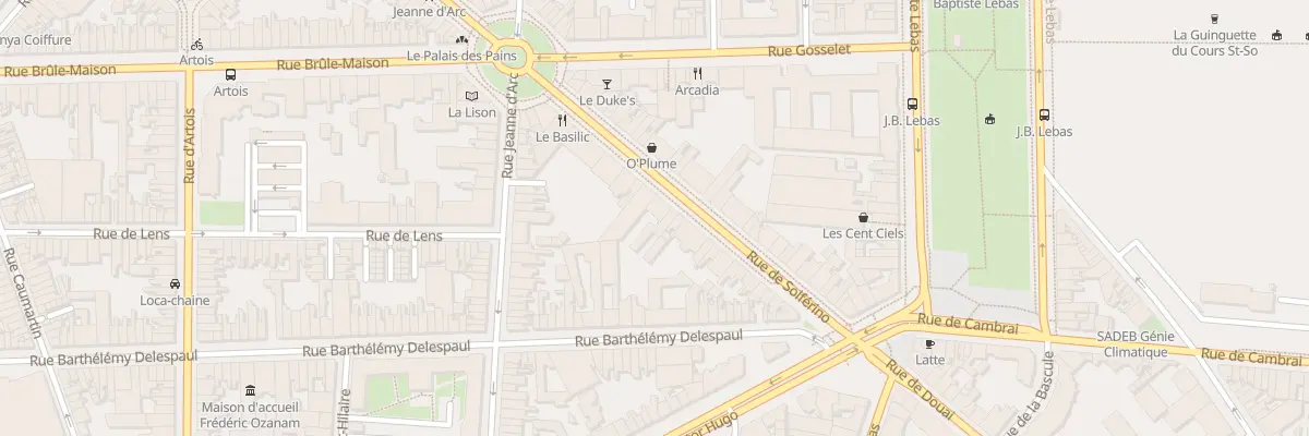 Plan du 306 Rue de Solférino à Lille