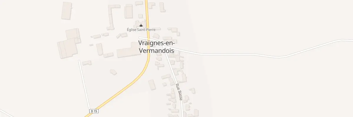 Plan du 7 Rue Basse à Vraignes-en-Vermandois