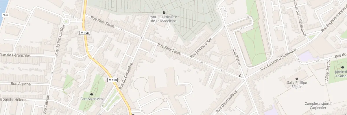 Plan du 74 Rue Félix Faure à La Madeleine