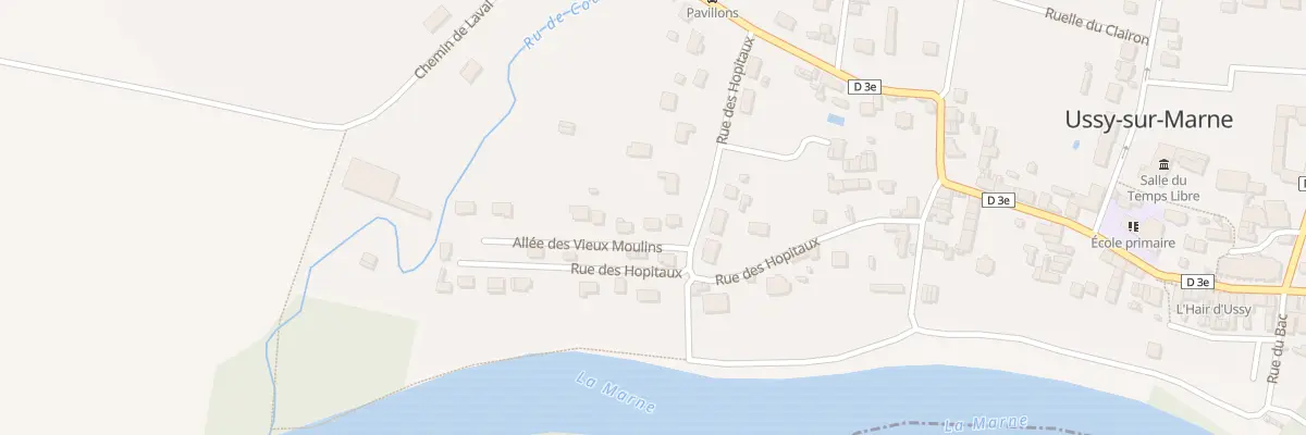 Plan du 4 All des Vieux Moulins à Ussy-sur-Marne
