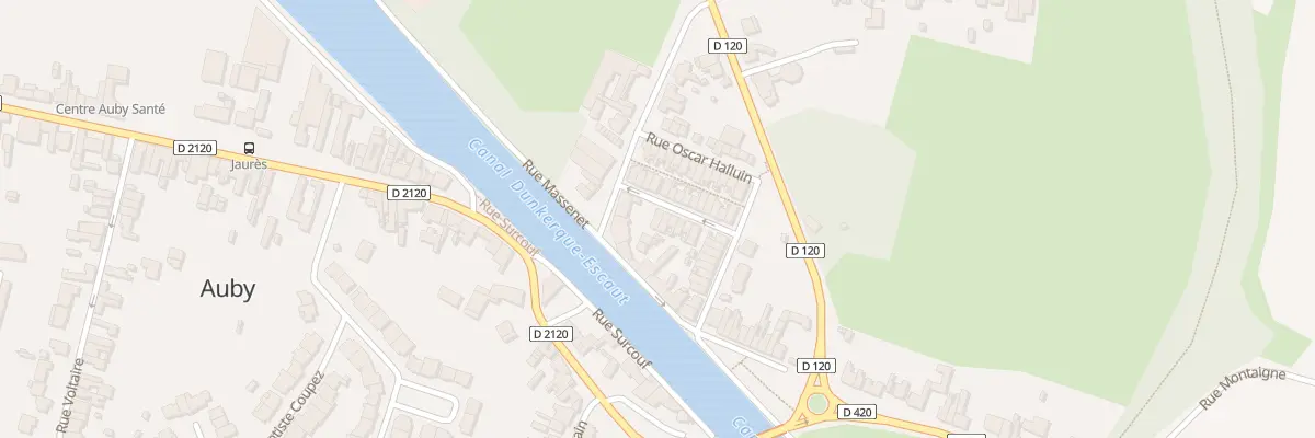 Plan du 14 Rue Alphonse d’Ennetiere à Auby
