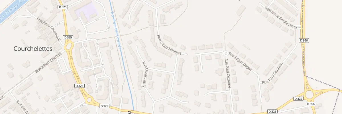 Plan du 1 Rue Cesar Houdart à Courchelettes