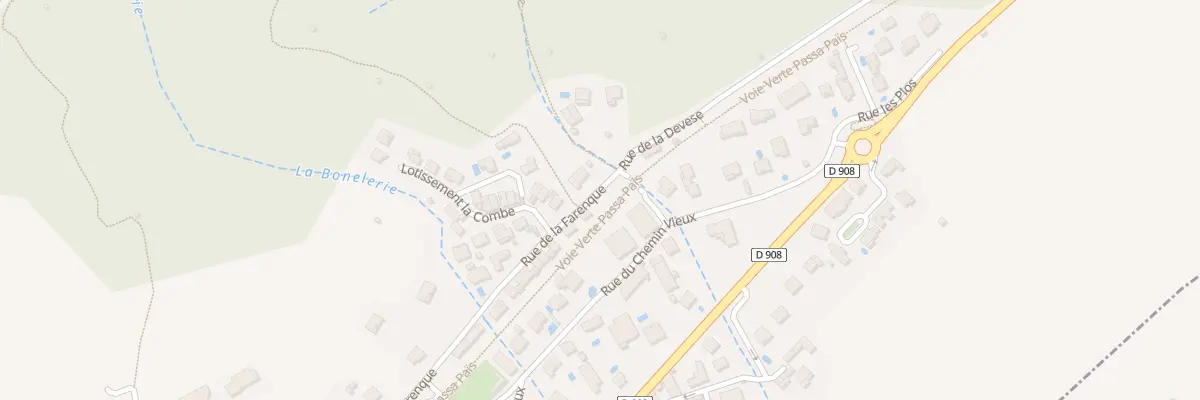 Plan du 5636F Rue de la Farenque au Poujol-sur-Orb