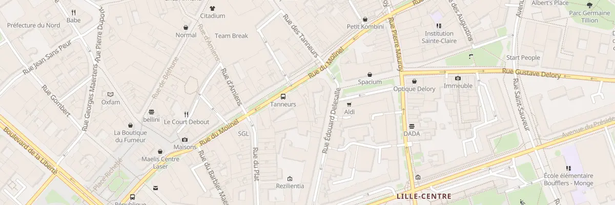 Plan du 95 Rue du Molinel à Lille