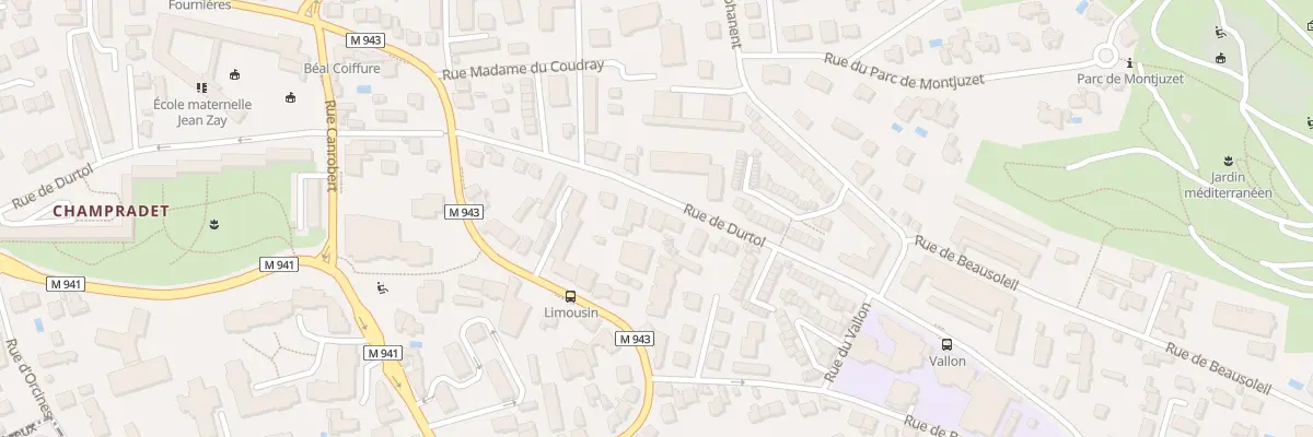 Plan du 55 Rue de Durtol à Clermont-Ferrand