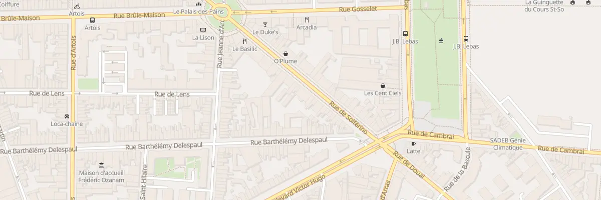 Plan du 314 Rue de Solférino à Lille