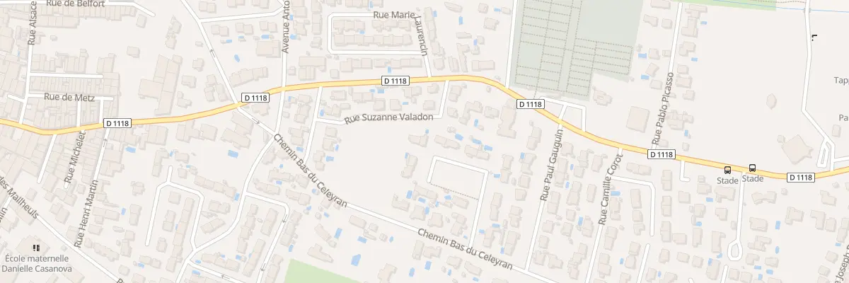 Plan du 22A Rue Eugène Delacroix à Coursan