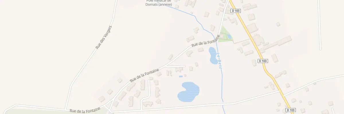 Plan du 22 Rue de la Fontaine à Domats