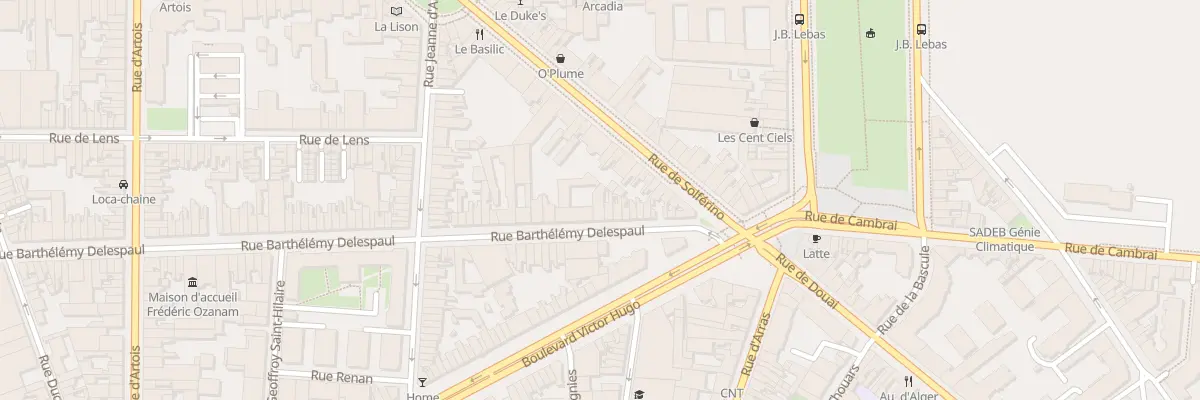 Plan du 178 Rue Barthélémy Delespaul à Lille