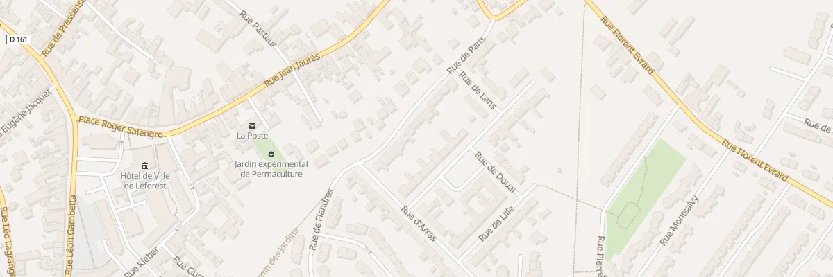 Plan du 23 Rue de Paris à Leforest