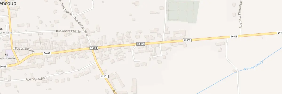 Plan du 40 Grande Rue à Montigny-Lencoup