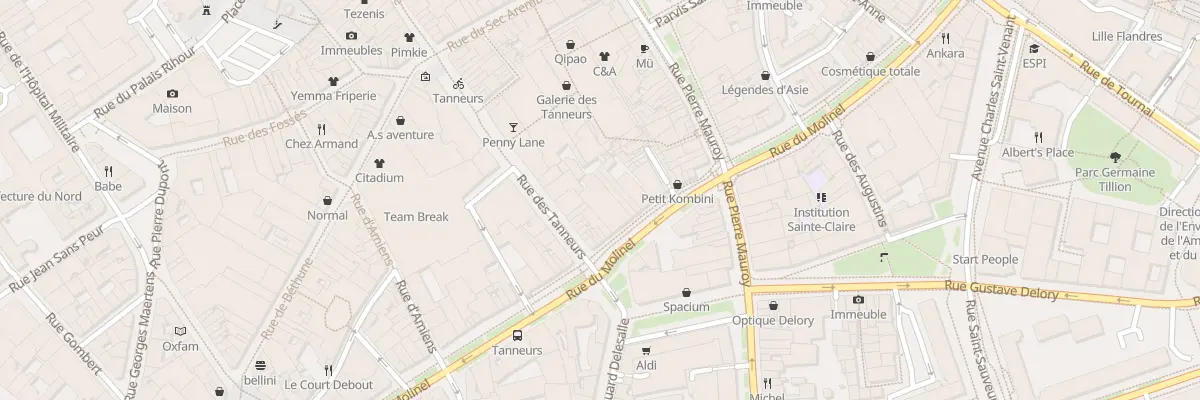 Plan du 86 Rue du Molinel à Lille