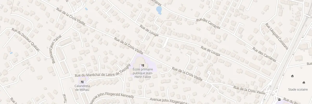 Plan du 46 Rue de la Croix Vieille à Millau