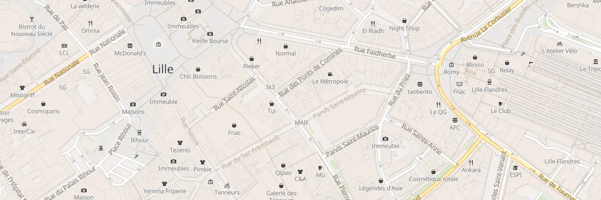 Plan du 33B Rue Pierre Mauroy à Lille