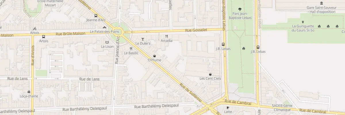 Plan du 287 Rue de Solférino à Lille