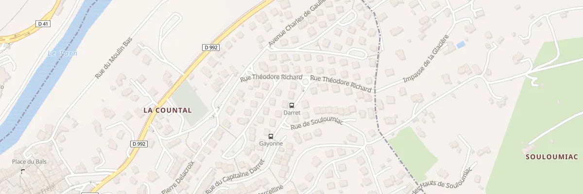 Plan du 4 Rue du Capitaine Darret à Creissels