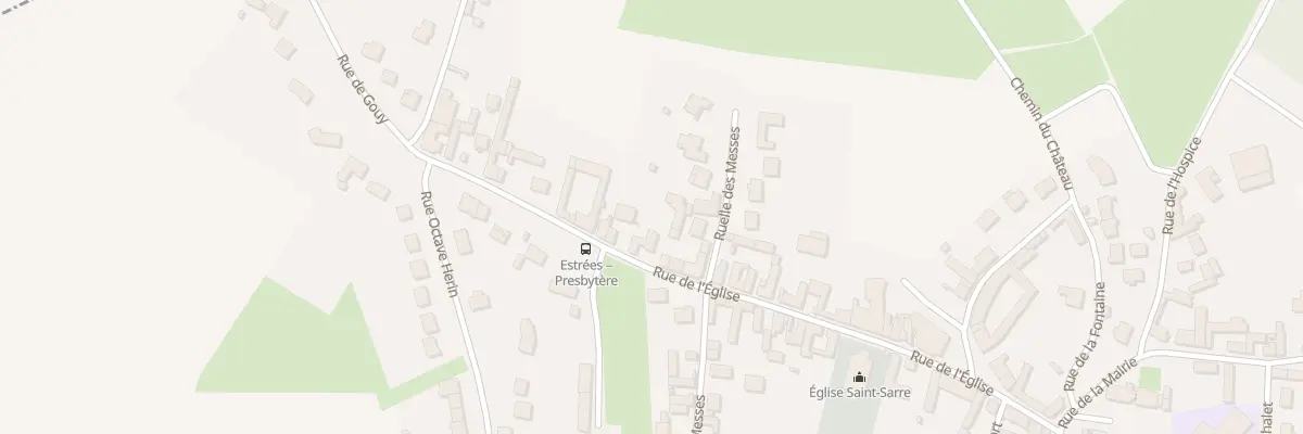 Plan du 34 Rue de l’Eglise à Estrées