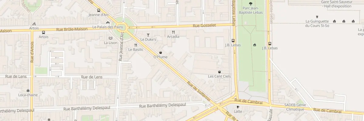 Plan du 289B Rue de Solférino à Lille