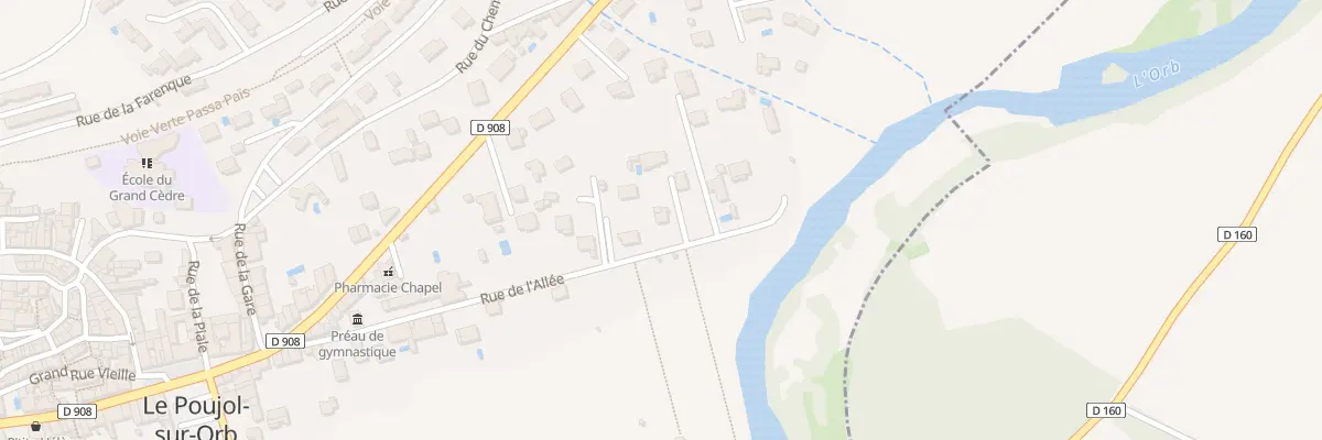 Plan du 9 Rue de l’Allée au Poujol-sur-Orb