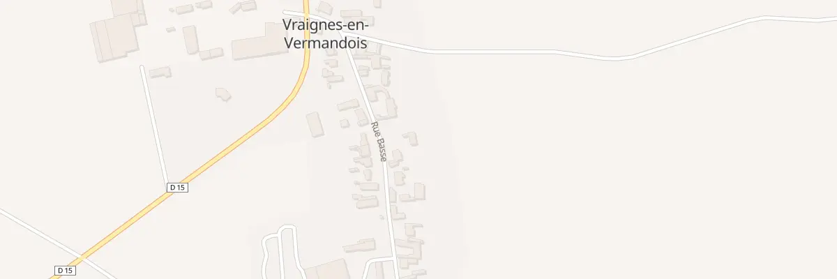 Plan du 17 Rue Basse à Vraignes-en-Vermandois