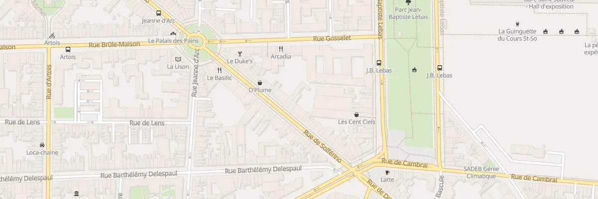 Plan du 291 Rue de Solférino à Lille