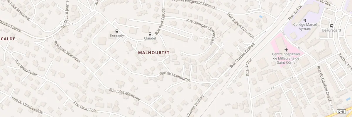 Plan du 289 Rue Georges Clémenceau à Millau