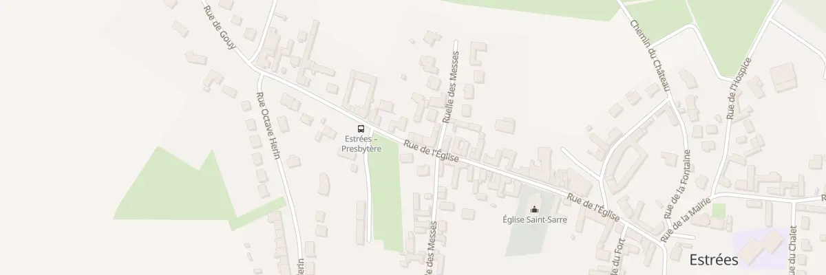 Plan du 32 Rue de l’Eglise à Estrées
