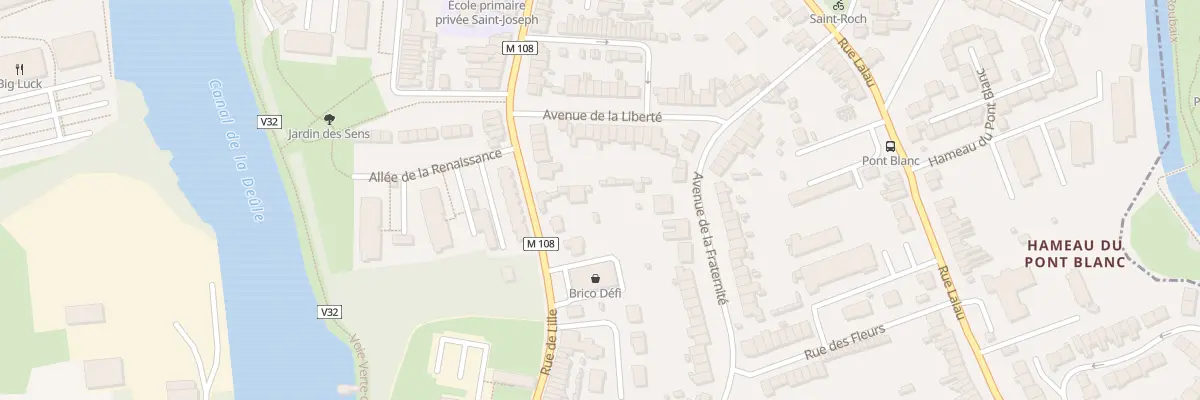 Plan du 93 Rue de Lille à Marquette-lez-Lille