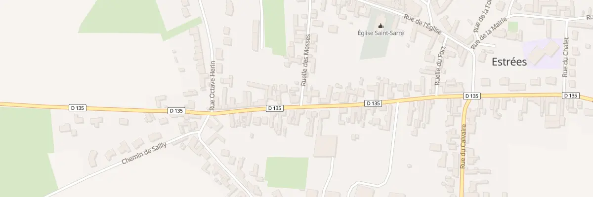 Plan du 54 Rue du General de Gaulle à Estrées