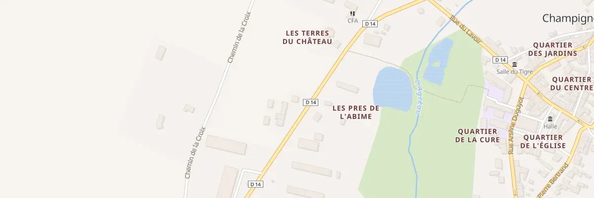 Plan du 7 Rte de Champcevrais à Champignelles