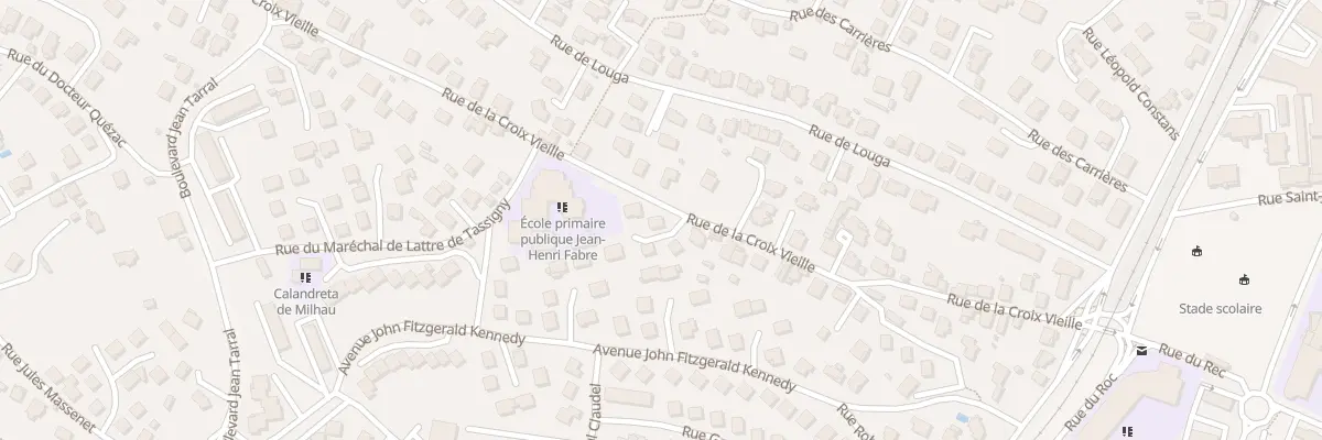 Plan du 47 Rue de la Croix Vieille à Millau
