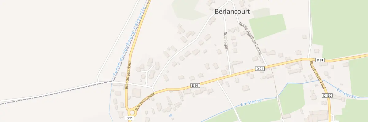 Plan du 78 Rue de l’Eglise à Berlancourt