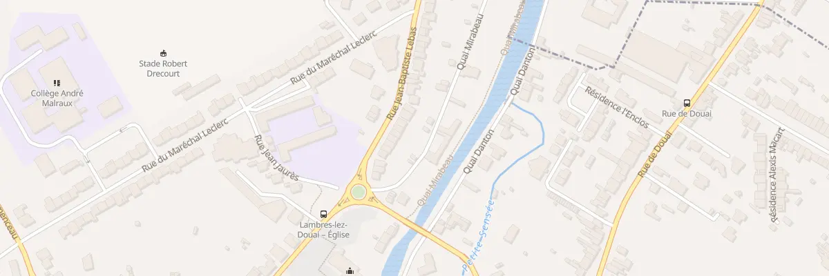 Plan du 64 Rue Jean Baptiste Lebas à Lambres-lez-Douai