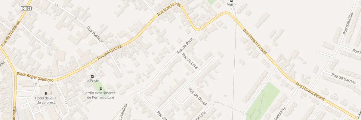 Plan du 9 Rue de Paris à Leforest