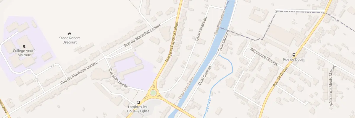 Plan du 90 Rue Jean Baptiste Lebas à Lambres-lez-Douai