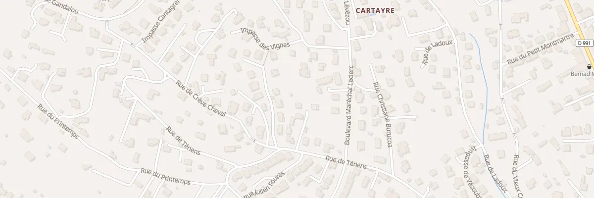 Plan du 516 Rue de Ténens à Millau