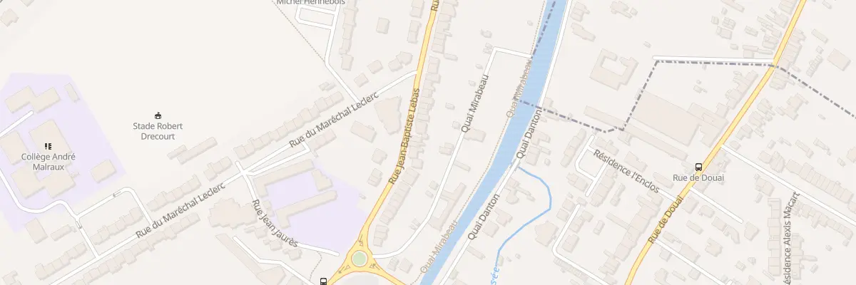 Plan du 124 Rue Jean Baptiste Lebas à Lambres-lez-Douai