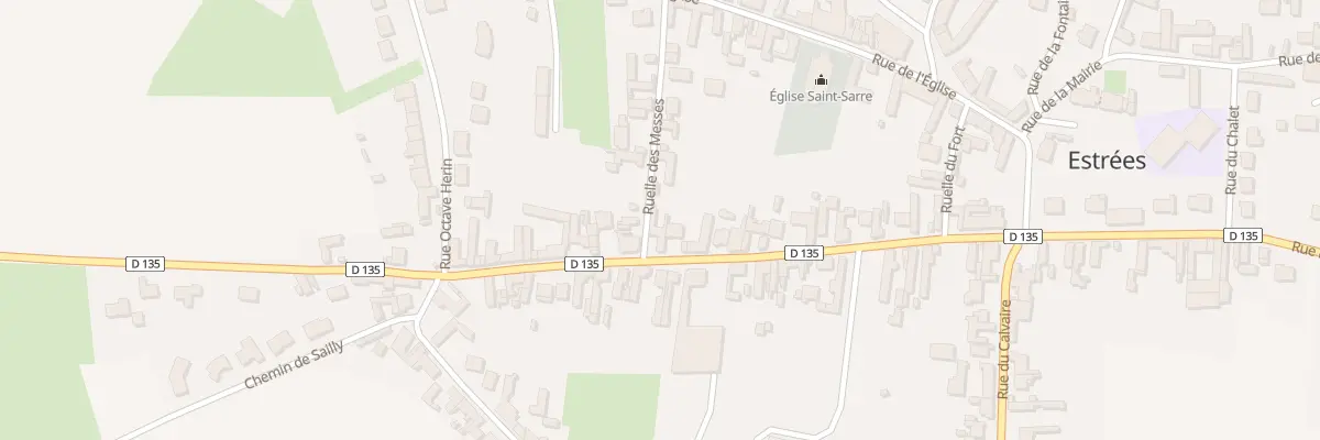 Plan du 52 Rue du General de Gaulle à Estrées