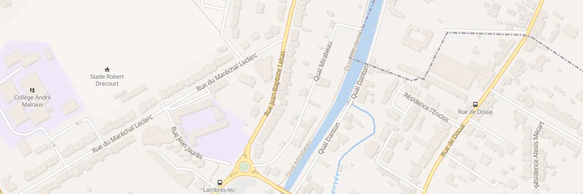 Plan du 110 Rue Jean Baptiste Lebas à Lambres-lez-Douai