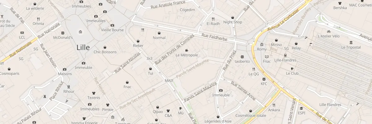 Plan du 7 Prv Saint-Maurice à Lille