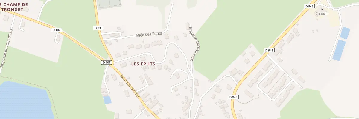 Plan du 16 Lot des Eputs à Tronget