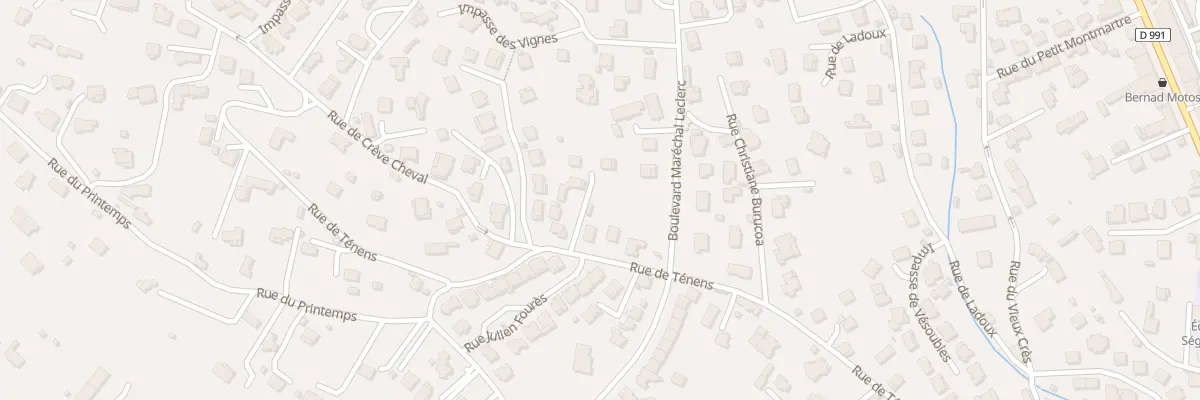 Plan du 510 Rue de Ténens à Millau