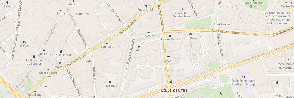 Plan du 4 Rue Gustave Delory à Lille