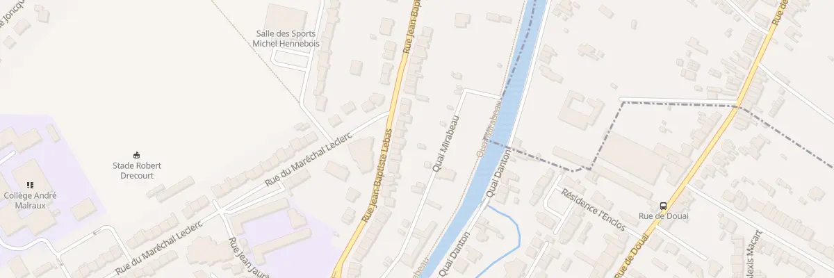 Plan du 172 Rue Jean Baptiste Lebas à Lambres-lez-Douai