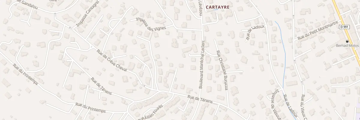 Plan du 517 Rue de Ténens à Millau