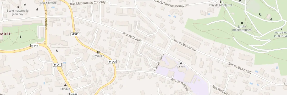 Plan du 25 Rue de Durtol à Clermont-Ferrand